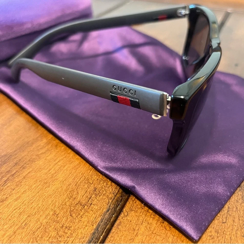 Unisex Gucci GG0008S 003 Havana Tortoise Shell Sunglasses 54-19-150 - Picture 5 of 10